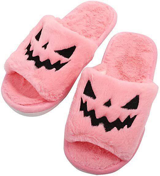 Halloween Shoes Winter Cute Warm Home Slippers Women (3-7 day Shipping)