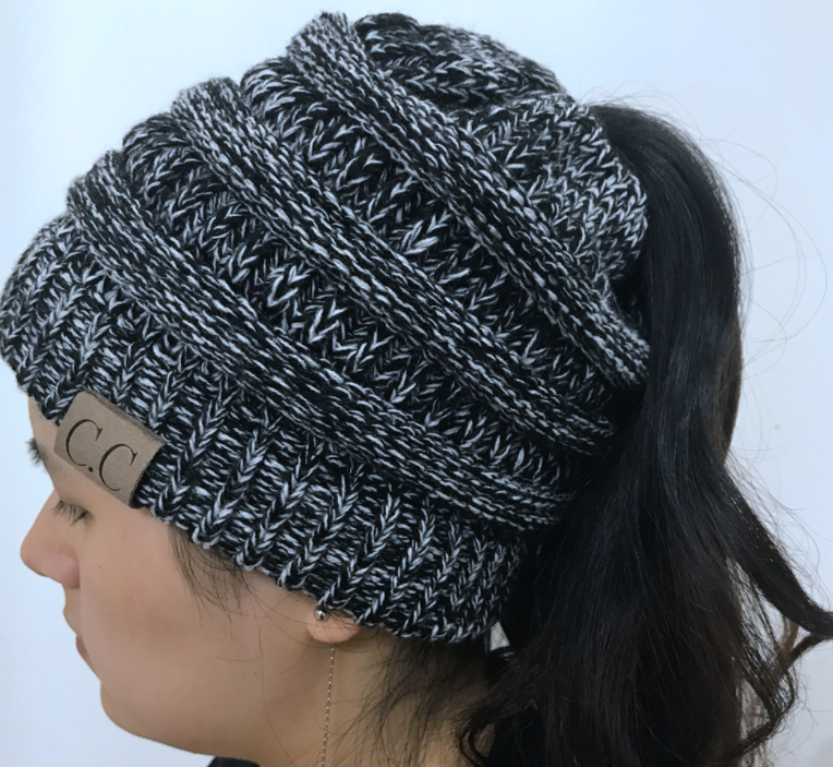 High Bun Ponytail Beanie For Men And Women