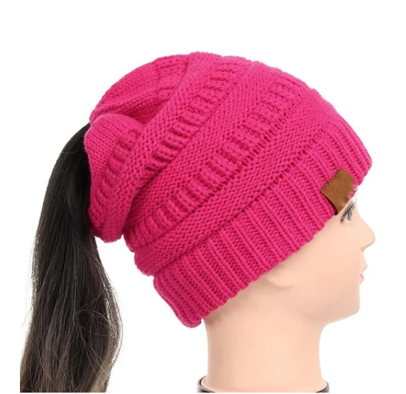 High Bun Ponytail Beanie For Men And Women