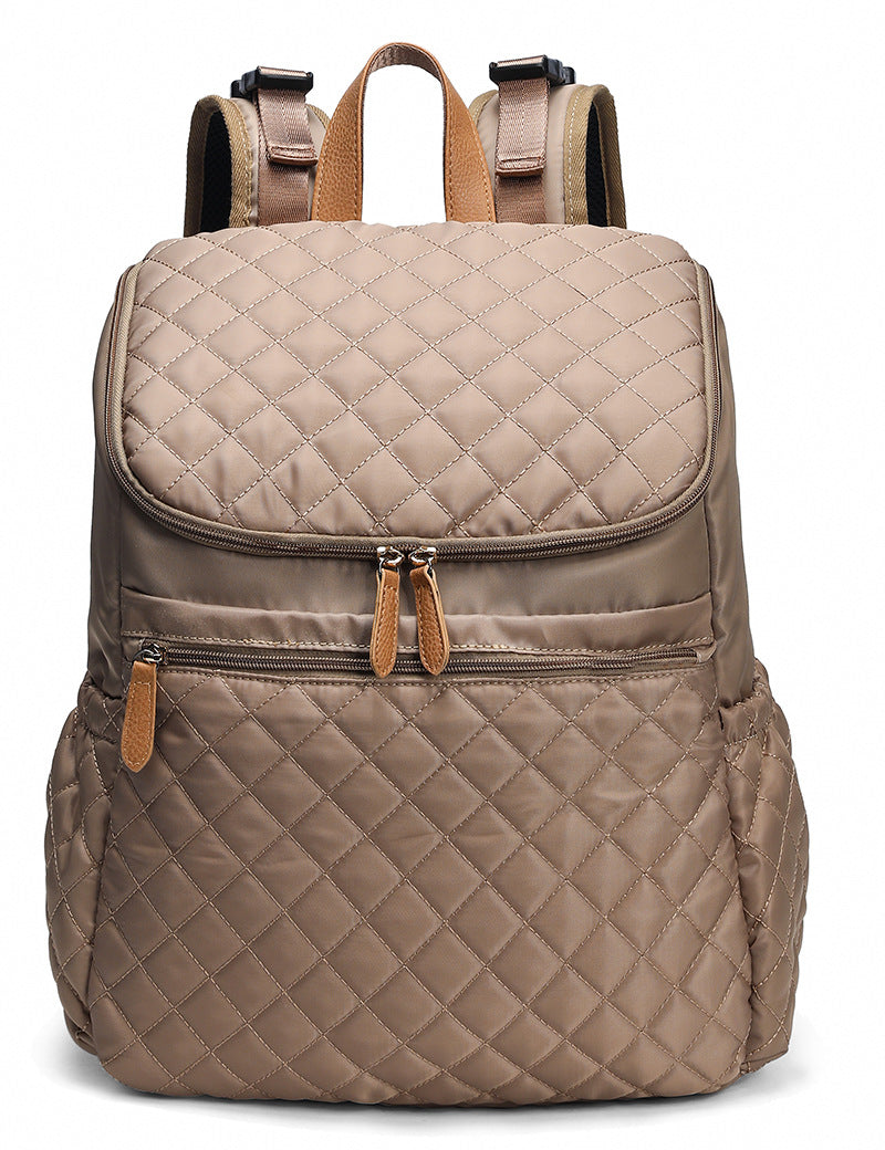 New Cotton Waterproof Nylon Multi-function Large-capacity Backpack Bag