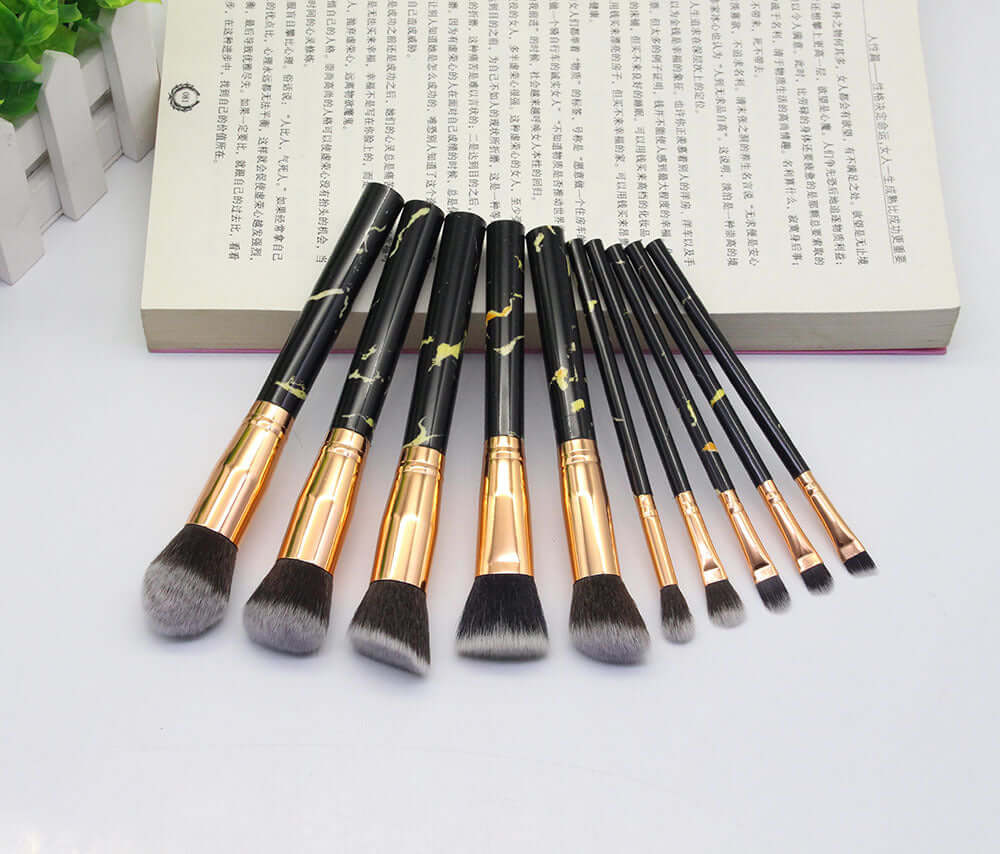 Opulence Emporion's - 15 Marbled Design Makeup Brushes Set