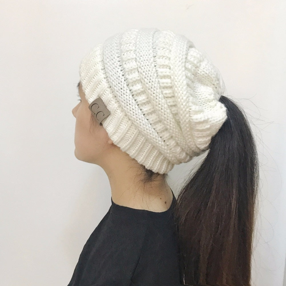 High Bun Ponytail Beanie For Men And Women