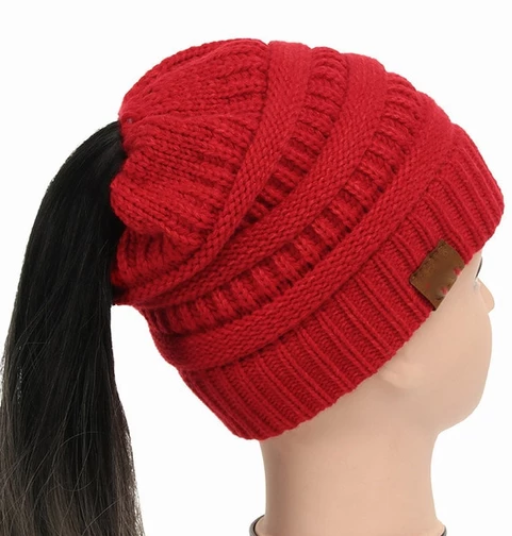 High Bun Ponytail Beanie For Men And Women