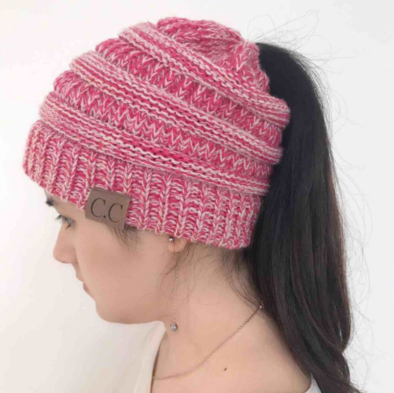 High Bun Ponytail Beanie For Men And Women