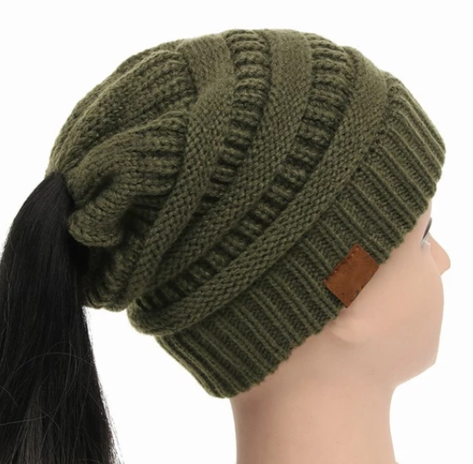 High Bun Ponytail Beanie For Men And Women