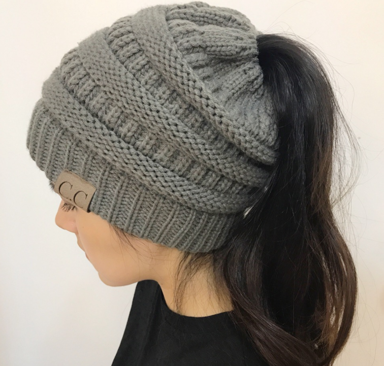 High Bun Ponytail Beanie For Men And Women