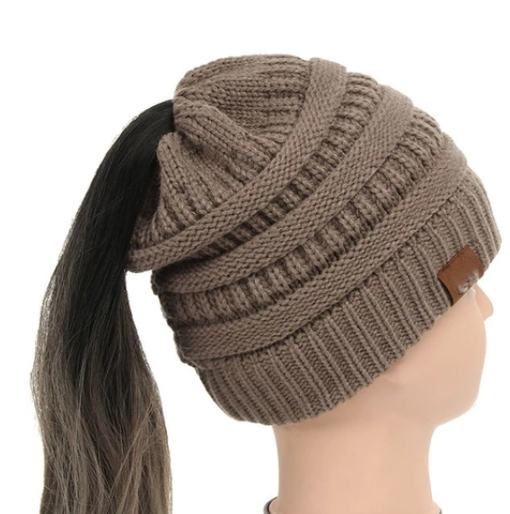 High Bun Ponytail Beanie For Men And Women