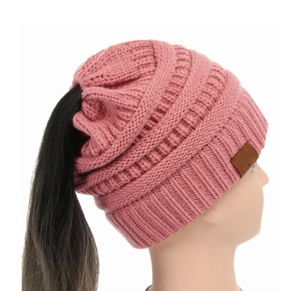 High Bun Ponytail Beanie For Men And Women