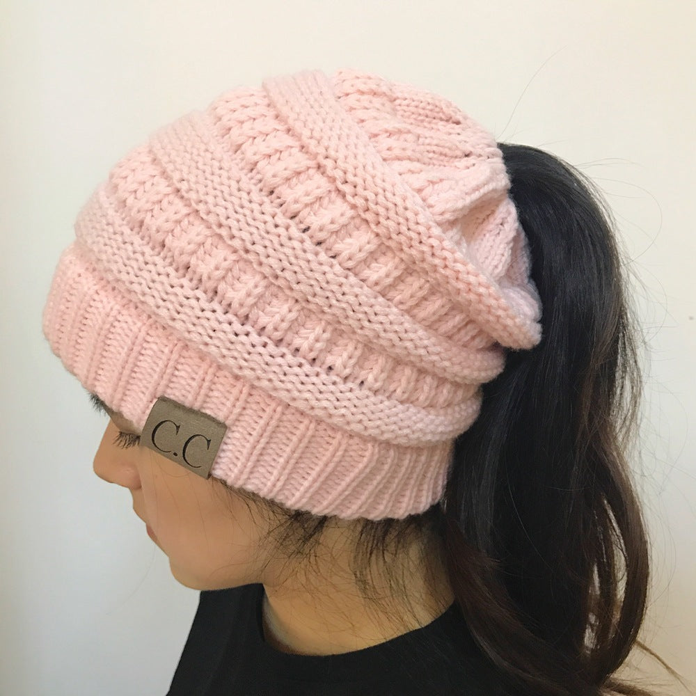 High Bun Ponytail Beanie For Men And Women