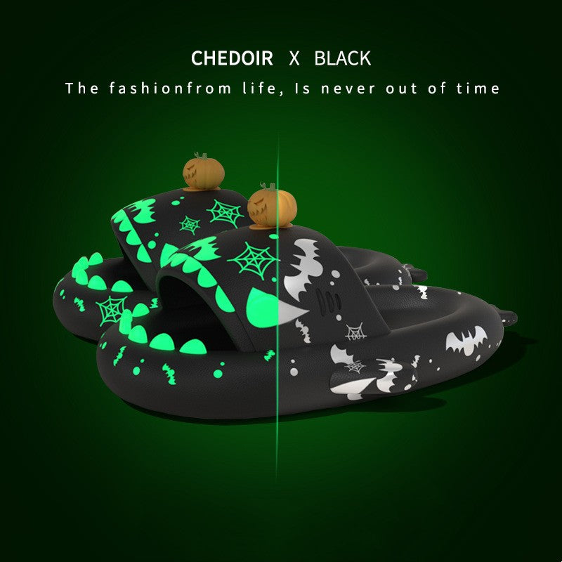 2023 Holiday Fins Glow Slippers: His & Hers Luminous Lounge Footwear