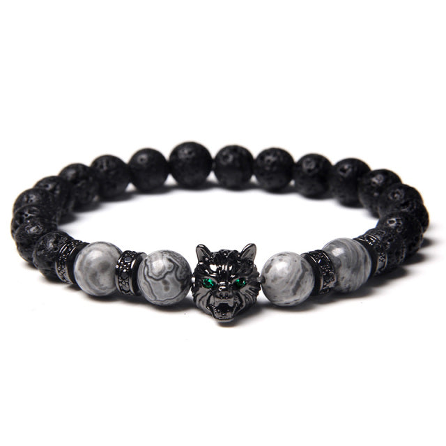 Wolf Beaded Bracelet