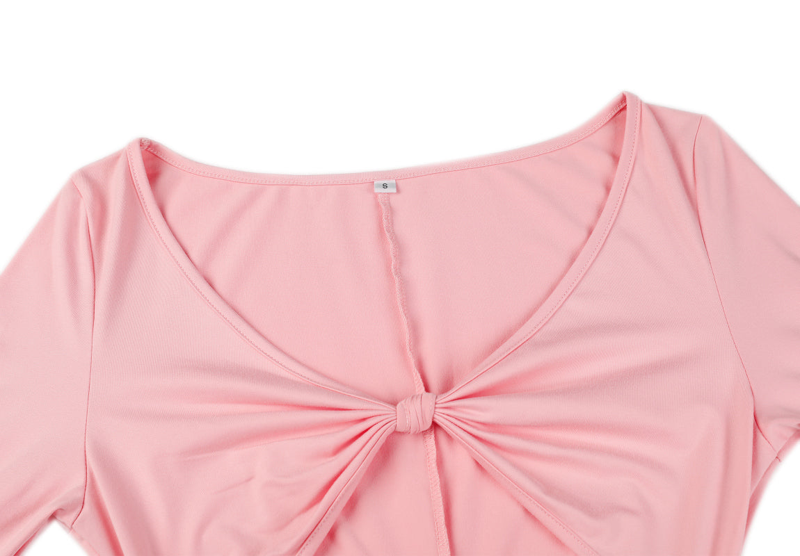 Women's Sexy Hollow Out Twist Bodycon Party Mini Dresses