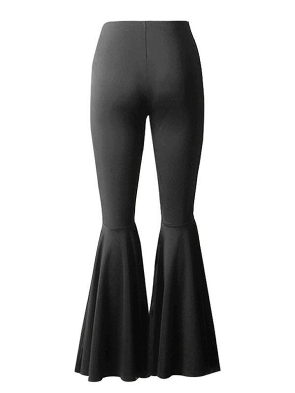 Women's high waist is thin sexy casual flared pants