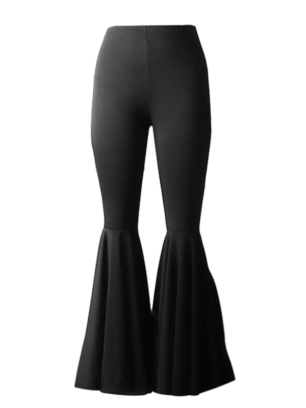 Women's high waist is thin sexy casual flared pants