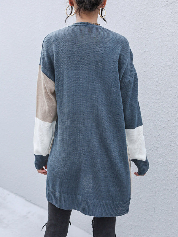 Women's Knit Colorblock Cardigan