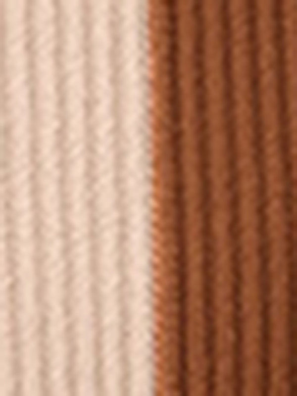 Women’s Color Block Square-neck Ribbed Long Sweater Dress