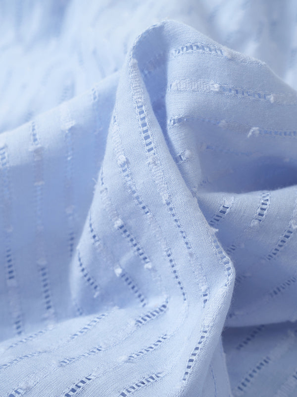 Women's Solid Color embroidered Flutter Sleeve Midi Dress