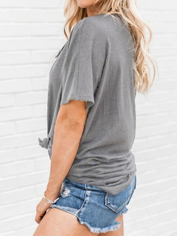 Women's Solid Color Cowlneck Lace-up Bodycon Dress