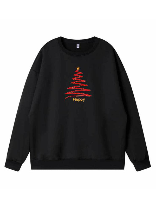 Christmas clothes for women and children's sweatshirts