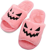 Halloween Shoes Winter Cute Warm Home Slippers Women (3-7 day Shipping)
