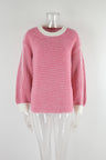 Pre-Order Autumn Winter Women's Pullover Sweater Striped Sweater Sweater