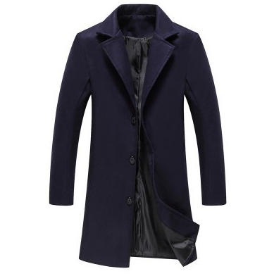 Men’s Solid Color Casual Business Woolen Coats - New for Autumn & Winter 2023