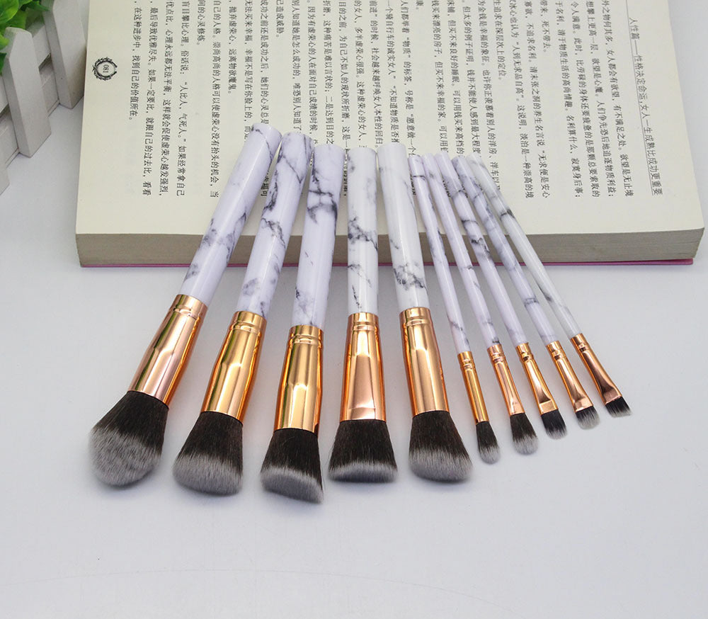 Opulence Emporion's - 15 Marbled Design Makeup Brushes Set