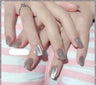 Milk Tea Crystal Stone Cat Eye Nail Polish
