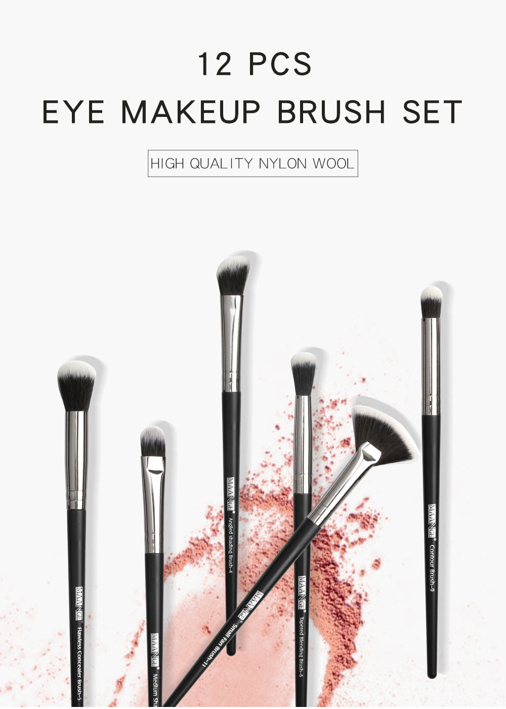 12 makeup brushes set