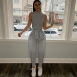Athleisure Elegance 2023: Sleek Sleeveless Workout Bodysuit