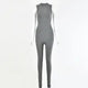 Athleisure Elegance 2023: Sleek Sleeveless Workout Bodysuit