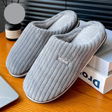 Warm Plush Slippers Household Indoor Couple Women's House Shoes
