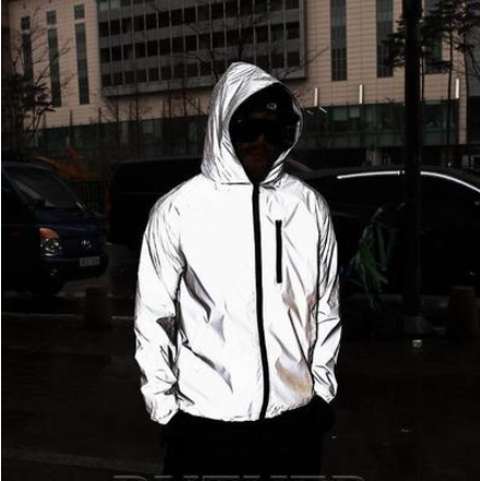 Reflective Waterproof Men's Windbreaker for Spring/Autumn - High Street Fashion