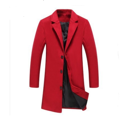 Men’s Solid Color Casual Business Woolen Coats - New for Autumn & Winter 2023