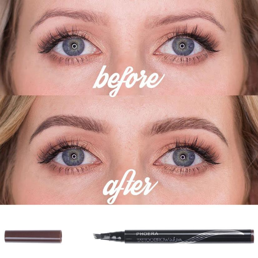 2 piece New Long Lasting Ultra-Fine Four-Comb Eyebrow Pencil