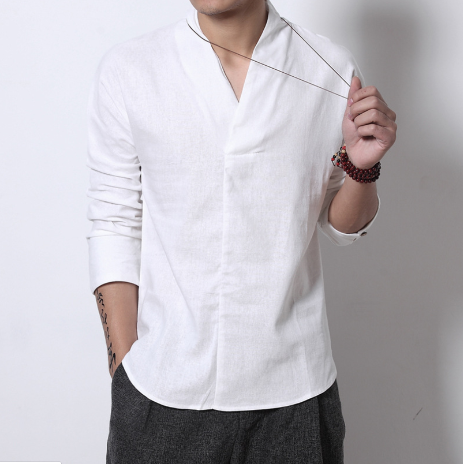 Timeless Men's Retro Long-Sleeved Top