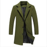 Men’s Solid Color Casual Business Woolen Coats - New for Autumn & Winter 2023