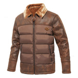 2023 Autumn And Winter Men's Lapel Fur Integrated Fashionable Jacket