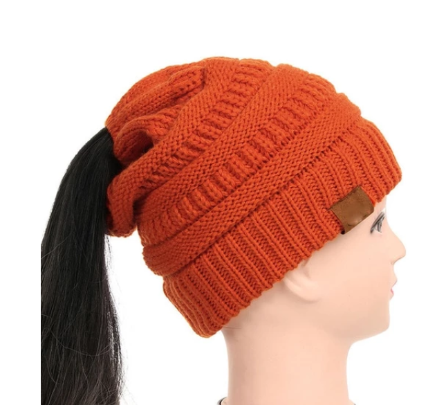 High Bun Ponytail Beanie For Men And Women