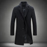 Men’s Solid Color Casual Business Woolen Coats - New for Autumn & Winter 2023