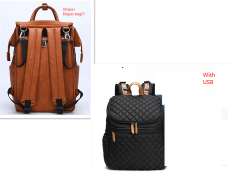 New Cotton Waterproof Nylon Multi-function Large-capacity Backpack Bag