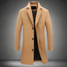 Men’s Solid Color Casual Business Woolen Coats - New for Autumn & Winter 2023