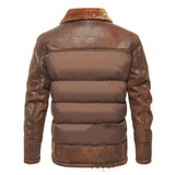 2023 Autumn And Winter Men's Lapel Fur Integrated Fashionable Jacket