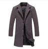 Men’s Solid Color Casual Business Woolen Coats - New for Autumn & Winter 2023