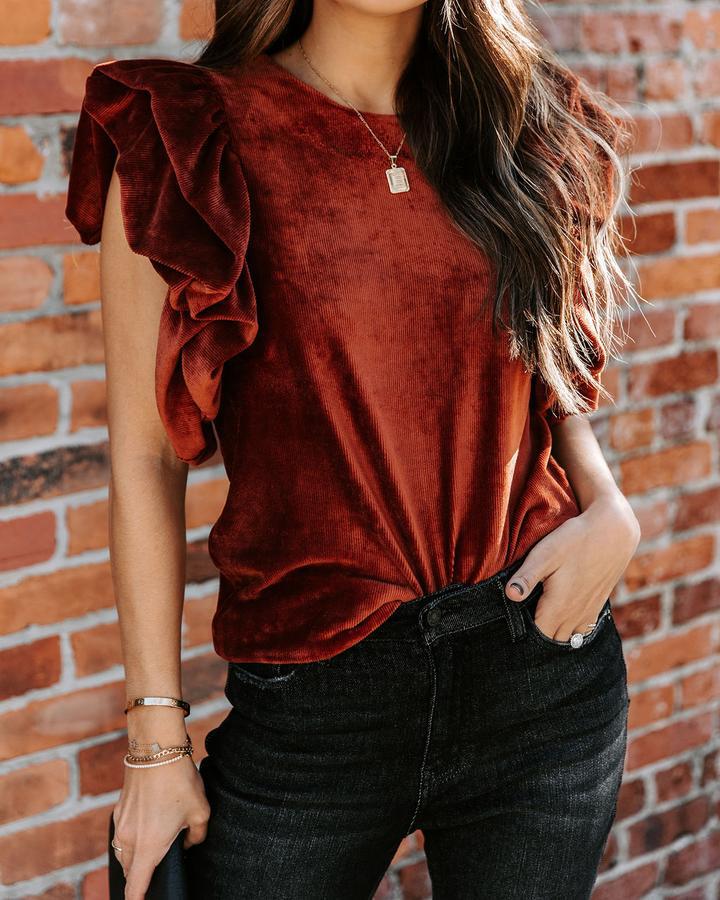 New 2023  Velvet Pullover Short Sleeve round Neck Women Loose T-shirt