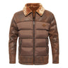 2023 Autumn And Winter Men's Lapel Fur Integrated Fashionable Jacket