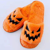 Halloween Shoes Winter Cute Warm Home Slippers Women (3-7 day Shipping)