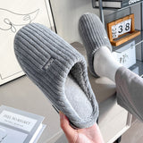 Warm Plush Slippers Household Indoor Couple Women's House Shoes