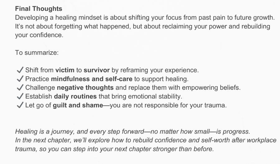 🔥 Burned Out, But Not Broken: Healing After Workplace Trauma  eBook)