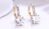 Blush Opulence Oval Morganite Earrings - 2.60 CTTW in 14K White Gold Finish